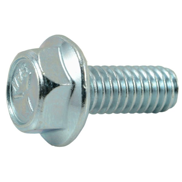 Midwest Fastener Grade 5, 5/16"-18 Flange Bolt, Zinc Plated Steel, 3/4 in L, 10 PK 34783